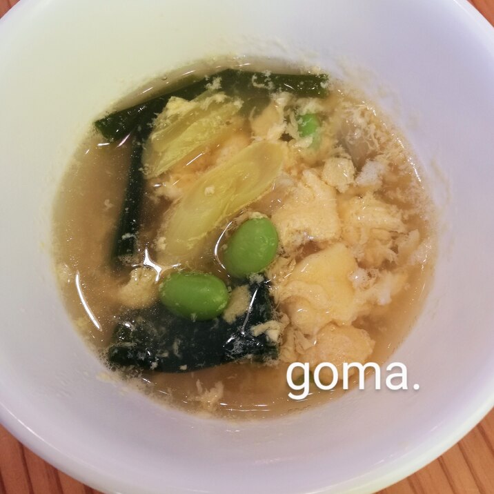 ねぎえだまめスープ